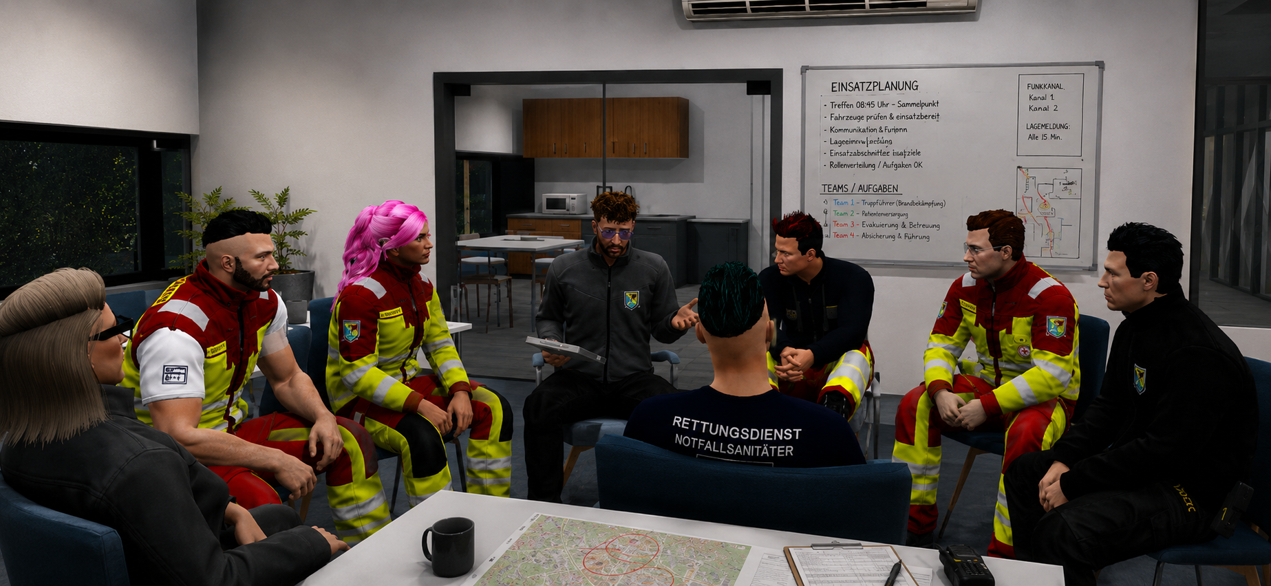 Mitarbeiter des Kamernstedter Rettungsdienstes