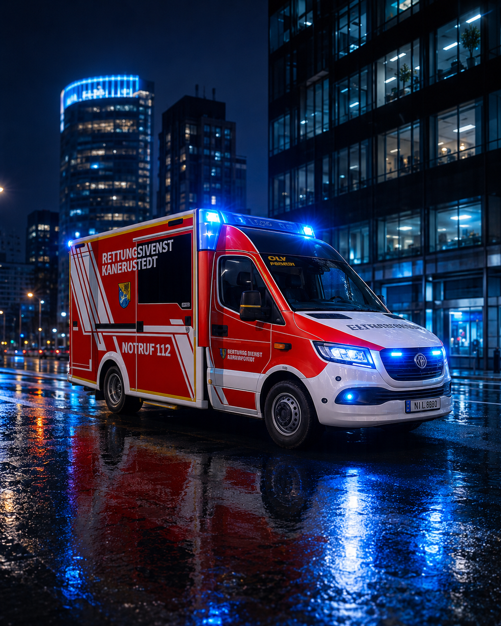 Rettungswagen des Kamernstedter Rettungsdienstes